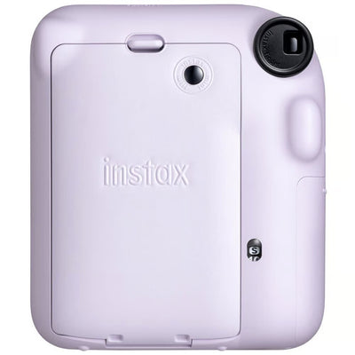White instant camera with 'instax' branding on a white background