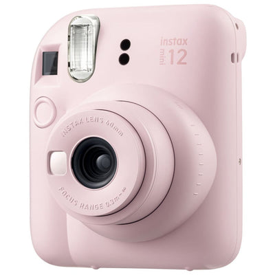 Instax Mini 12 instant film camera for easy selfies and quick prints.