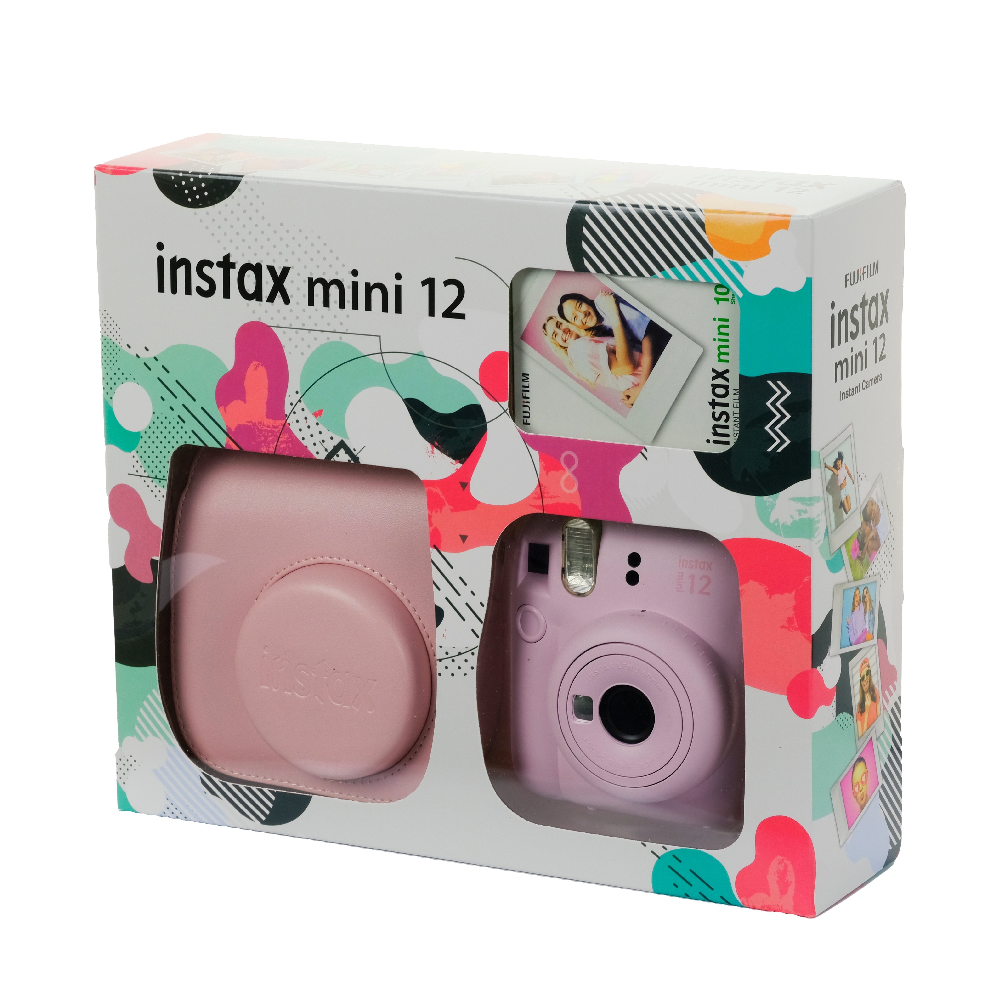 12 Mini Instax ケース&フィルム&落書き用ペン6本付き 12ピンク mini instax Blossom Film Mini Camera, Instant | Kit Pink フィルムカメラ