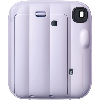 Fujifilm INSTAX Mini instant camera with built-in flash and optical viewfinder.