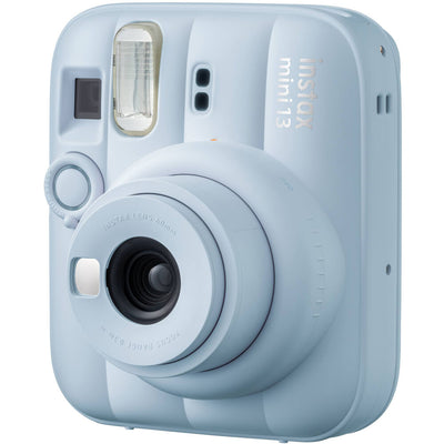 Frost Blue Instax Mini 13 front angled view