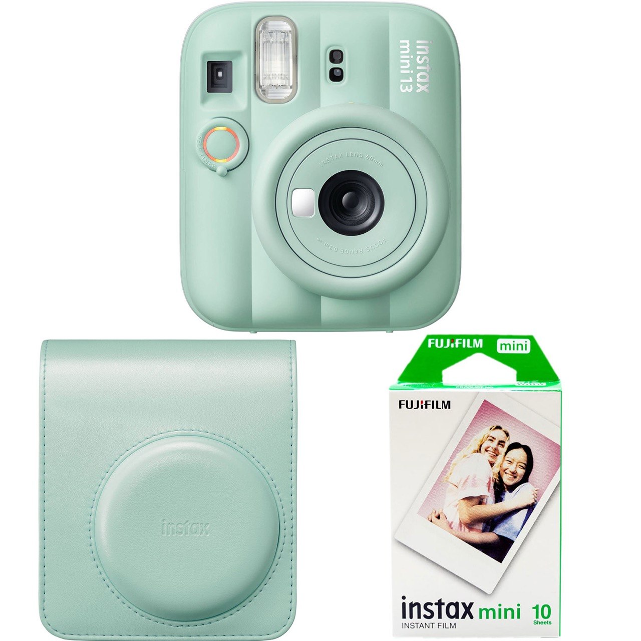 polaroid film camera green Fujifilm Instax Mini 13 Starter Kit Instant Camera