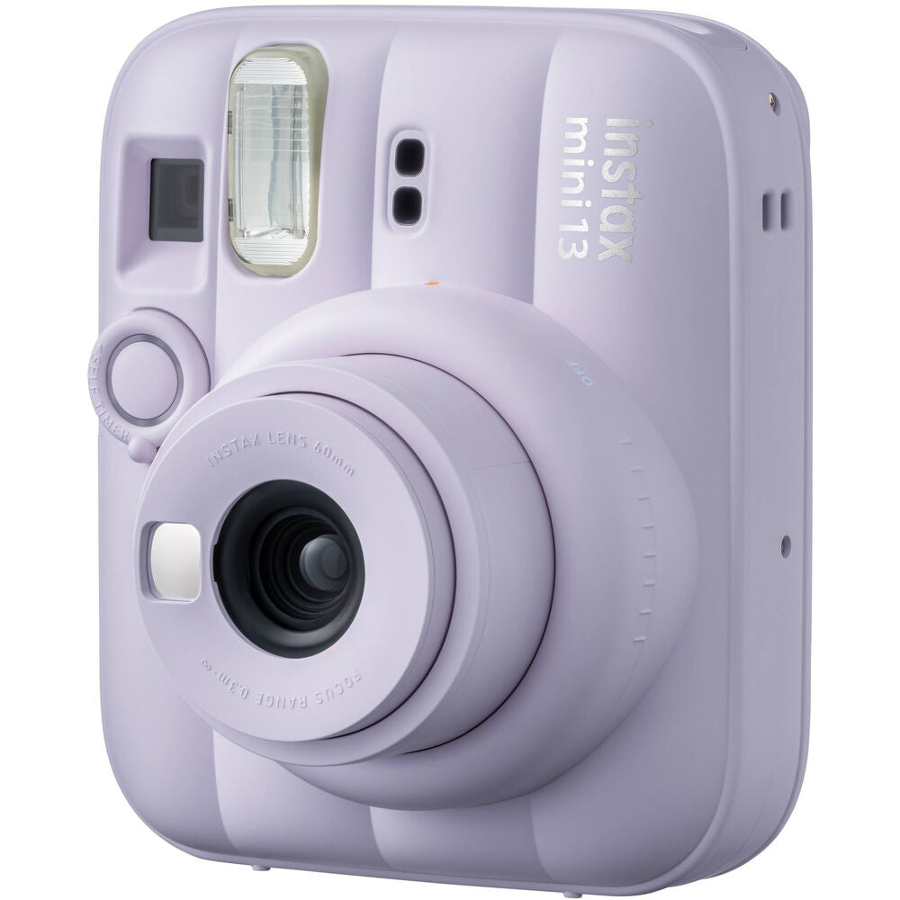 Angled profile of pastel Dreamy Purple Instax 13