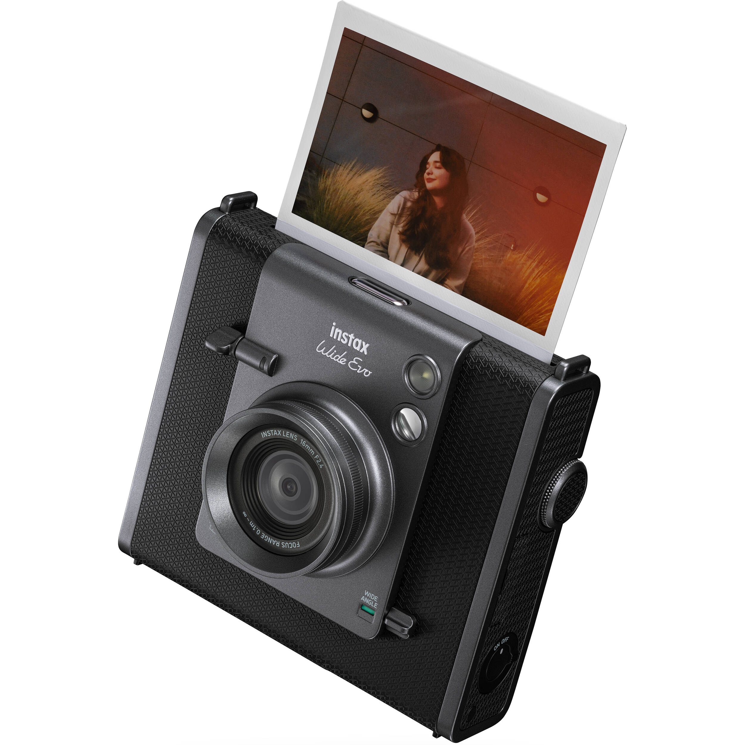 Fujifilm Instax Wide Evo hybrid instant camera with wide angle lens