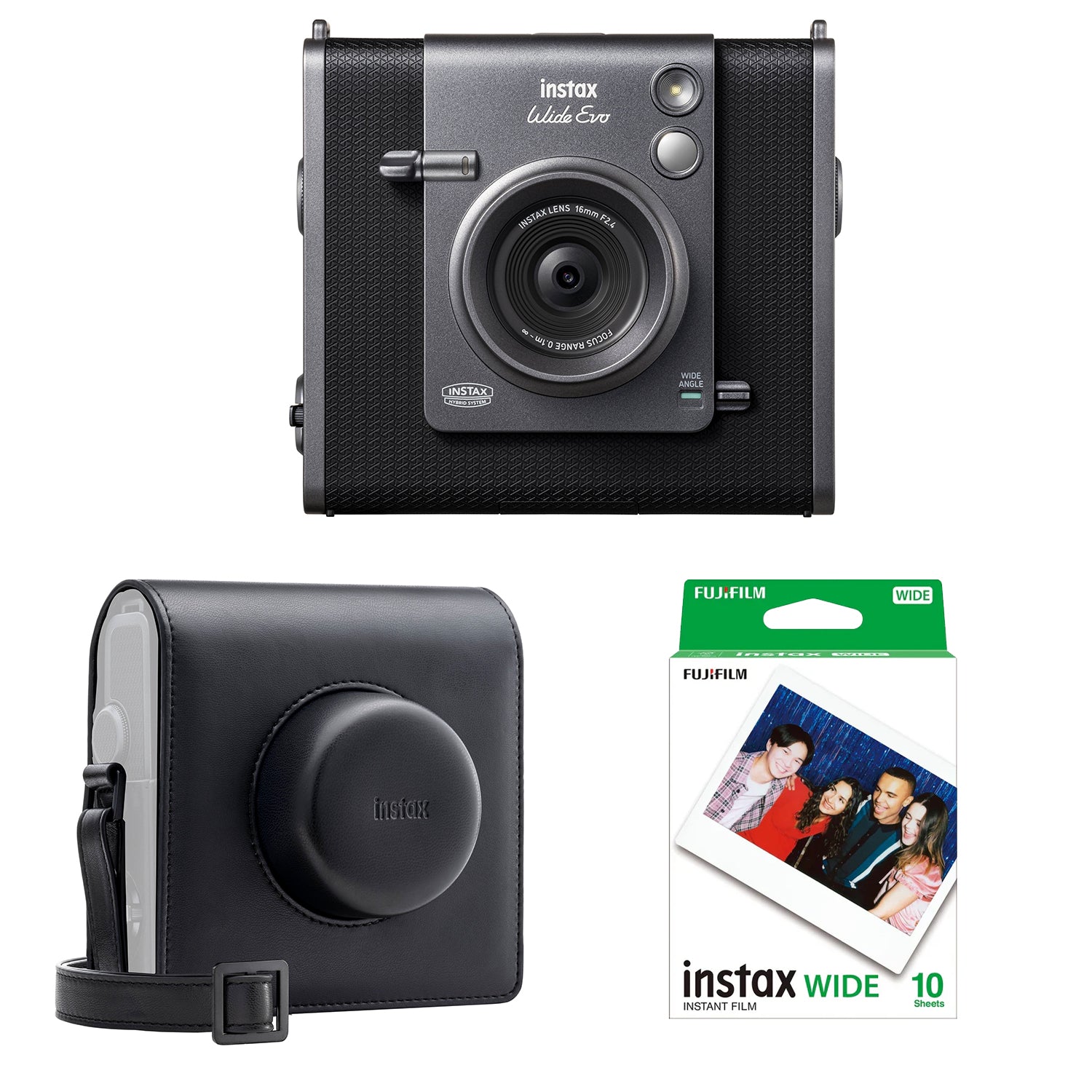 Fujifilm Instax Wide Evo hybrid instant camera with wide angle lens