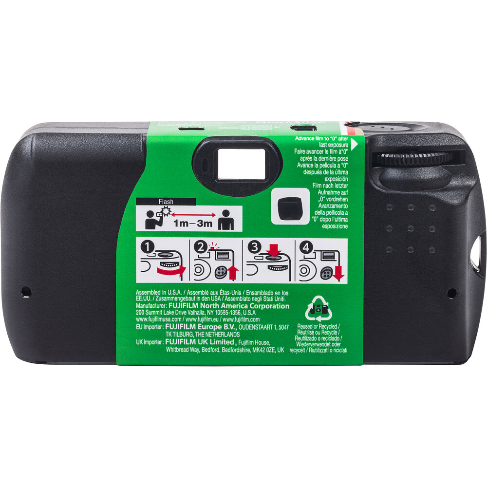 Fujifilm QuickSnap Disposable Camera (27 Exposures) with Built-In Flash