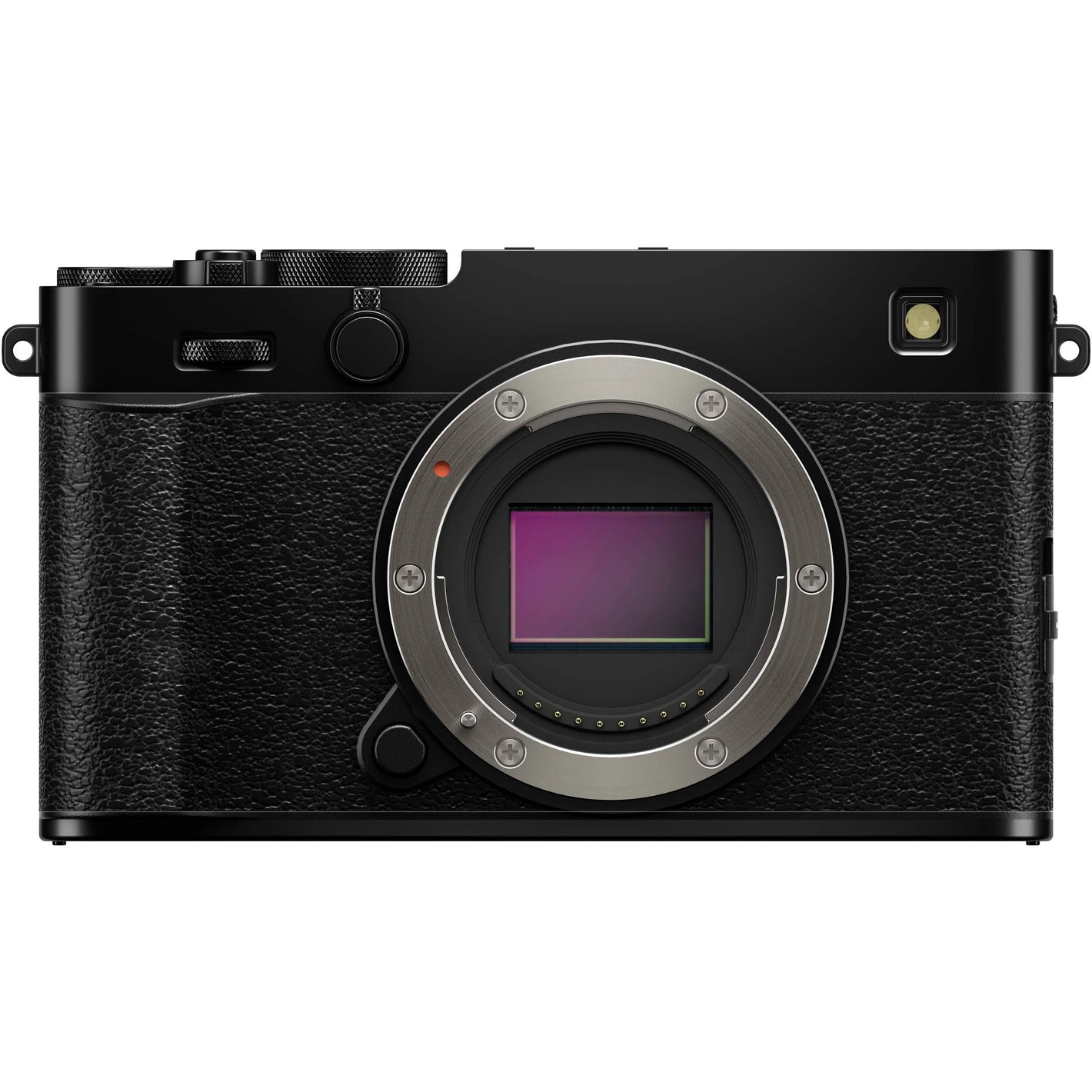 Fujifilm X-E5 black mirrorless camera with 40.2MP APS-C X-Trans CMOS 5 HR sensor, 7-stop in-body image stabilization, advanced autofocus, and 6.2K video recording capability