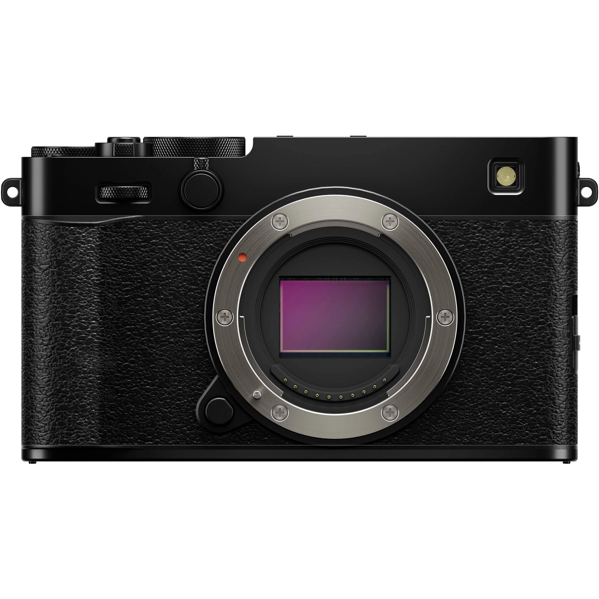 Fujifilm X-E5 black mirrorless camera with 40.2MP APS-C X-Trans CMOS 5 HR sensor, 7-stop in-body image stabilization, advanced autofocus, and 6.2K video recording capability