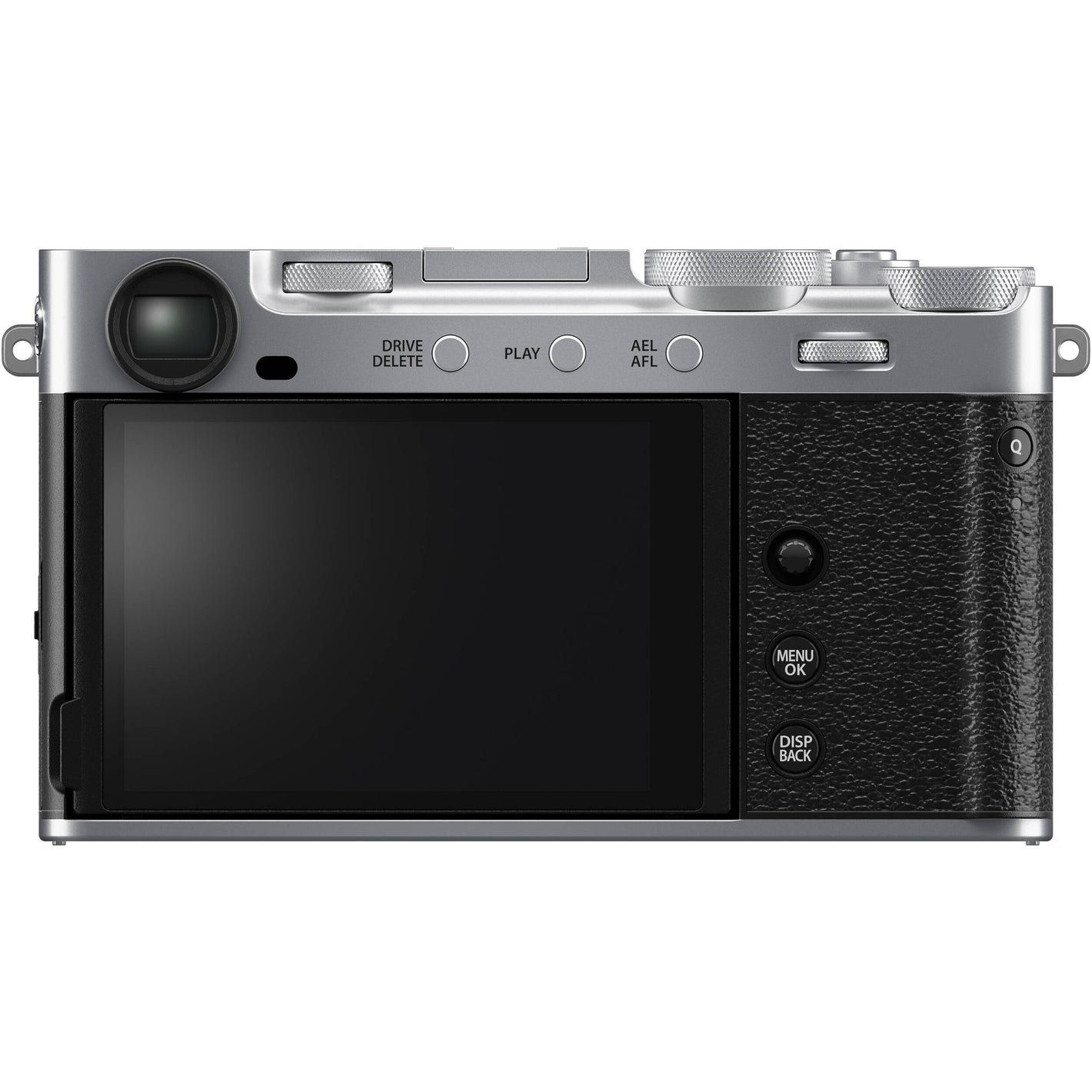 Fujifilm X-E5 silver mirrorless camera with 40.2MP APS-C X-Trans CMOS 5 HR sensor, 7-stop in-body image stabilization, advanced autofocus, and 6.2K video recording