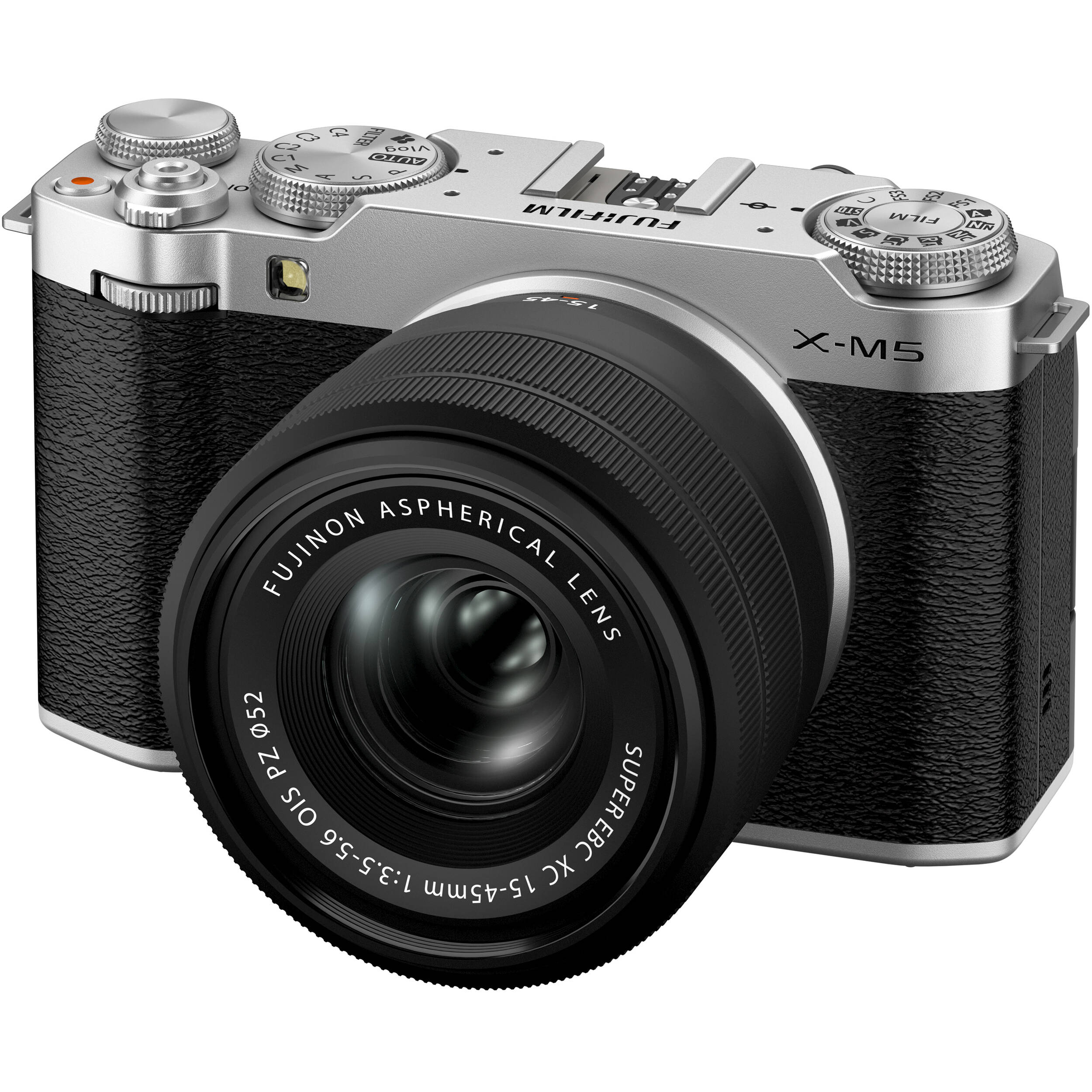 Fujifilm X-M5 Mirrorless Camera + XC 15-45mm Lens (Silver)