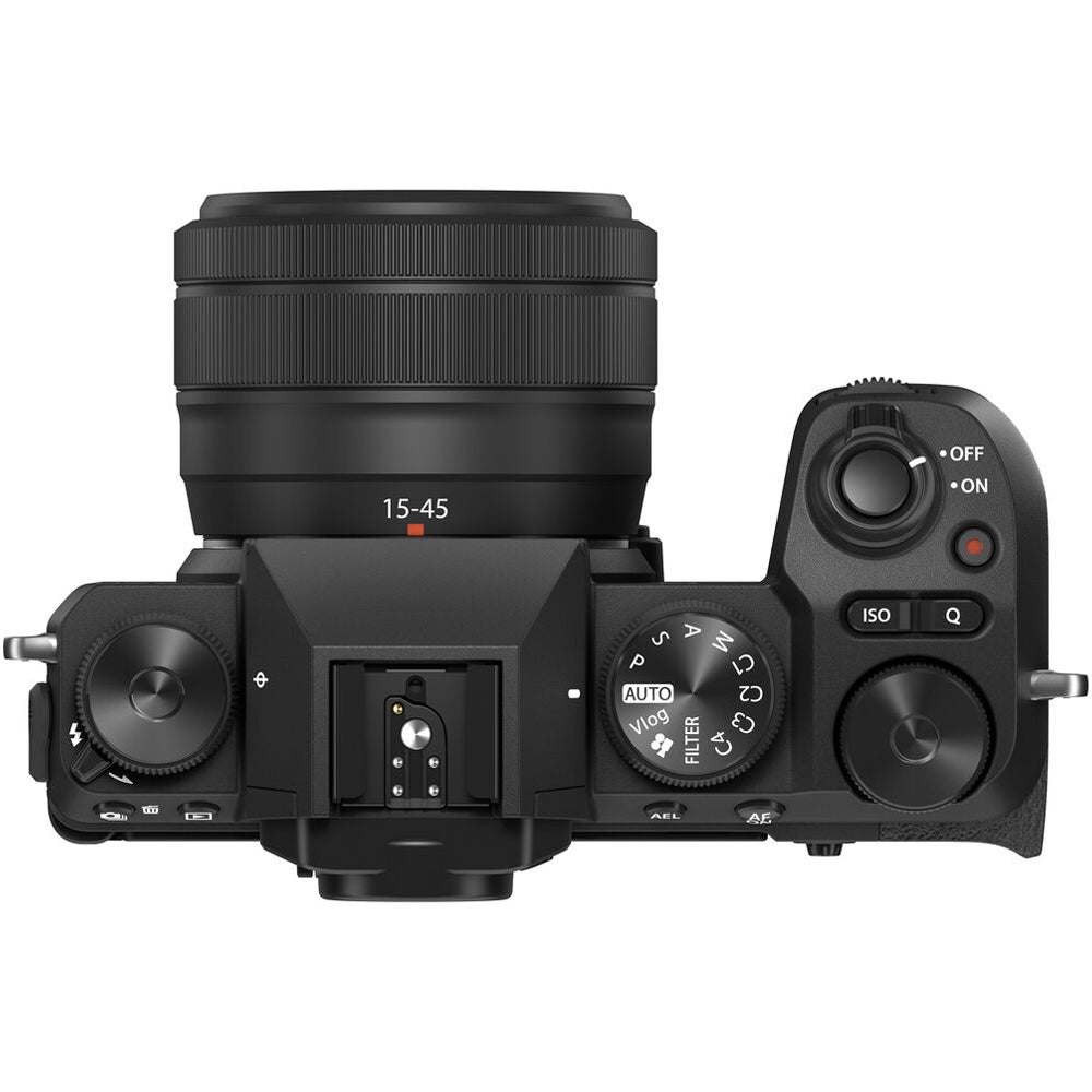 Fujifilm X-S20 Mirrorless Camera + 15-45mm Lens (Black) – Outdoorphoto