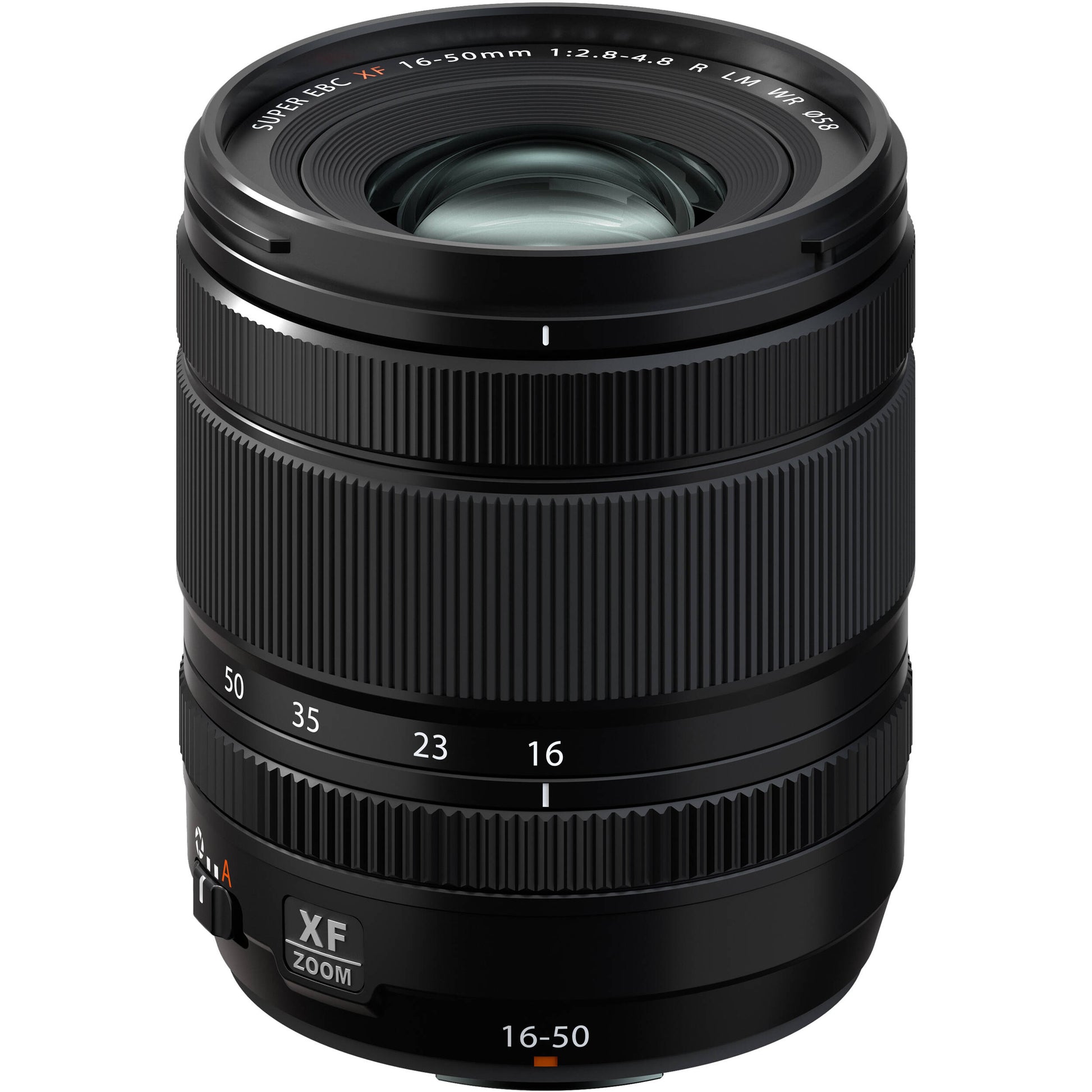 Fujifilm X-S20 black mirrorless camera with XF 16-50mm f/2.8-4.8 R LM WR lens, 26.1MP APS-C X-Trans CMOS 4 sensor, 5-axis in-body image stabilization, 2.36m-dot OLED EVF, and 6.2K video recording