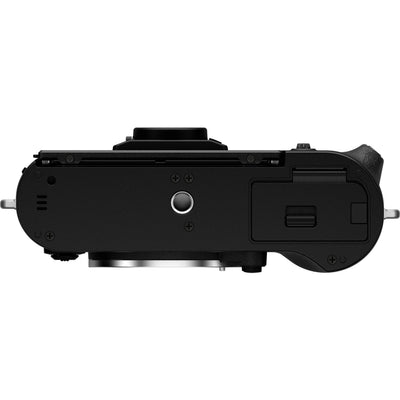 Fujifilm X-T50 black mirrorless camera with 40.2MP APS-C X-Trans CMOS 5 HR sensor, 7-stop in-body image stabilization, hybrid autofocus, 3-inch tilting touchscreen, 2.36M-dot OLED EVF, and 6K video recording