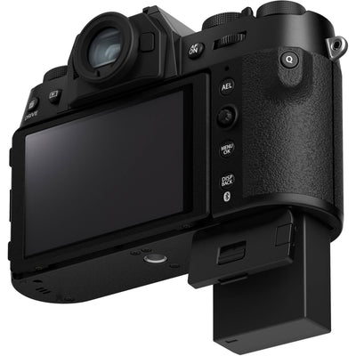 Fujifilm X-T50 black mirrorless camera with 40.2MP APS-C X-Trans CMOS 5 HR sensor, 7-stop in-body image stabilization, hybrid autofocus, 3-inch tilting touchscreen, 2.36M-dot OLED EVF, and 6K video recording