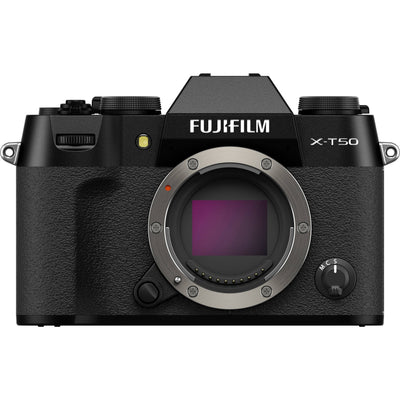 Fujifilm X-T50 Mirrorless Digital Camera with 15-45mm Lens – compact APS-C camera kit featuring a 40MP sensor, Film Simulation modes, and versatile zoom lens for everyday photography and video.