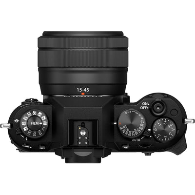 Fujifilm X-T50 Mirrorless Digital Camera with 15-45mm Lens – compact APS-C camera kit featuring a 40MP sensor, Film Simulation modes, and versatile zoom lens for everyday photography and video.
