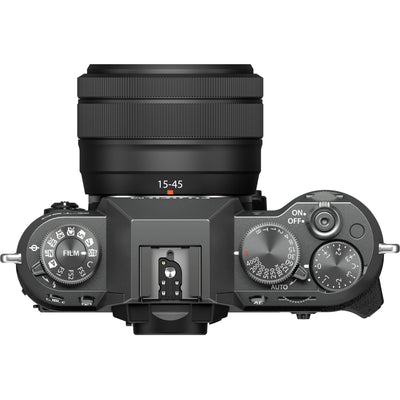Fujifilm X-T50 Mirrorless Digital Camera with 15-45mm Lens – compact APS-C camera kit featuring a 40MP sensor, Film Simulation modes, and versatile zoom lens for everyday photography and video.
