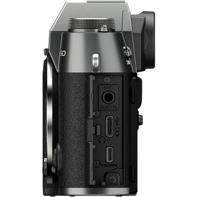 Fujifilm X-T50 Mirrorless Digital Camera with 15-45mm Lens – compact APS-C camera kit featuring a 40MP sensor, Film Simulation modes, and versatile zoom lens for everyday photography and video.