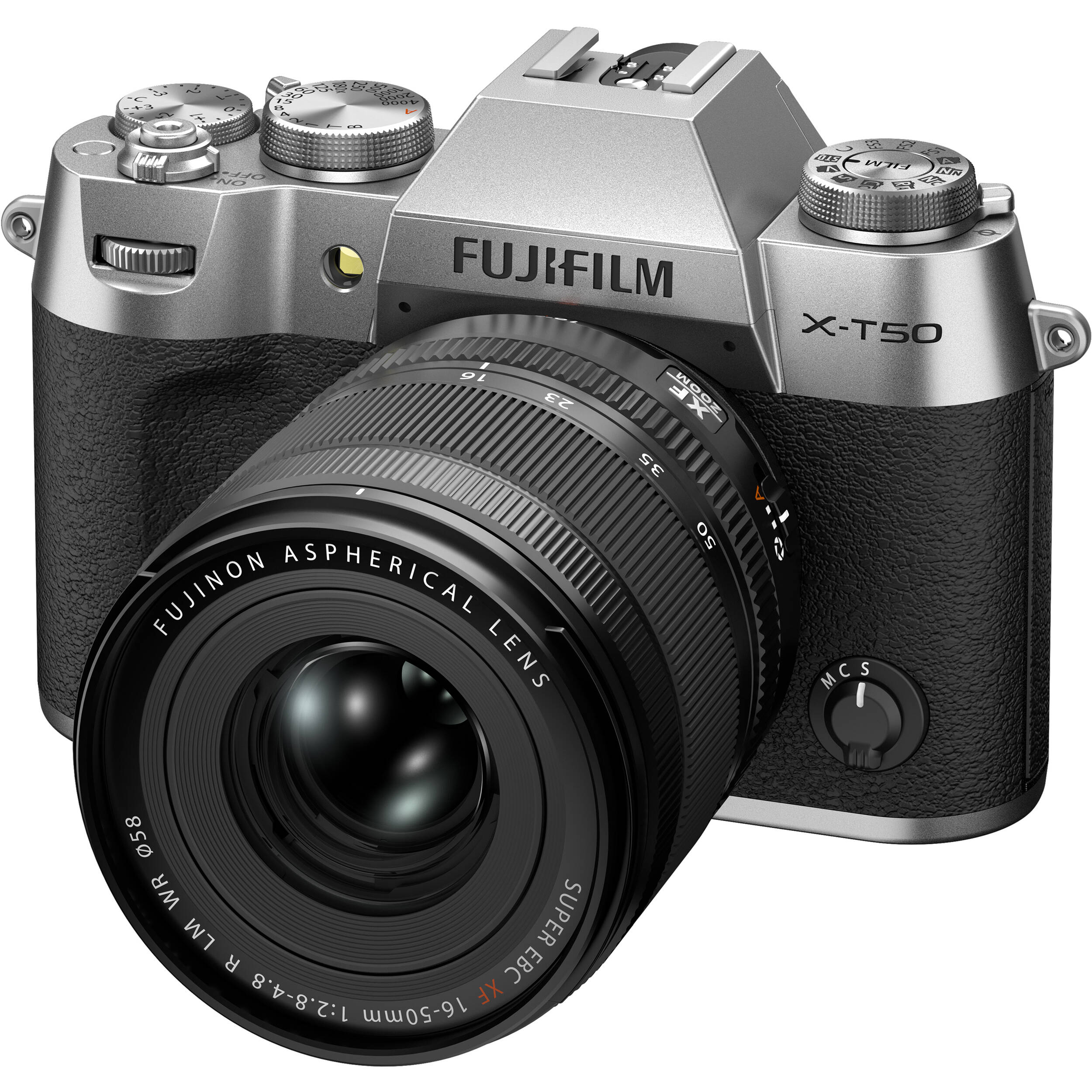 FUJIFILM X-T50 オールドレンズ Fujifilm X-T50 Mirrorless Digital Camera + 16-50mm Lens (Silver