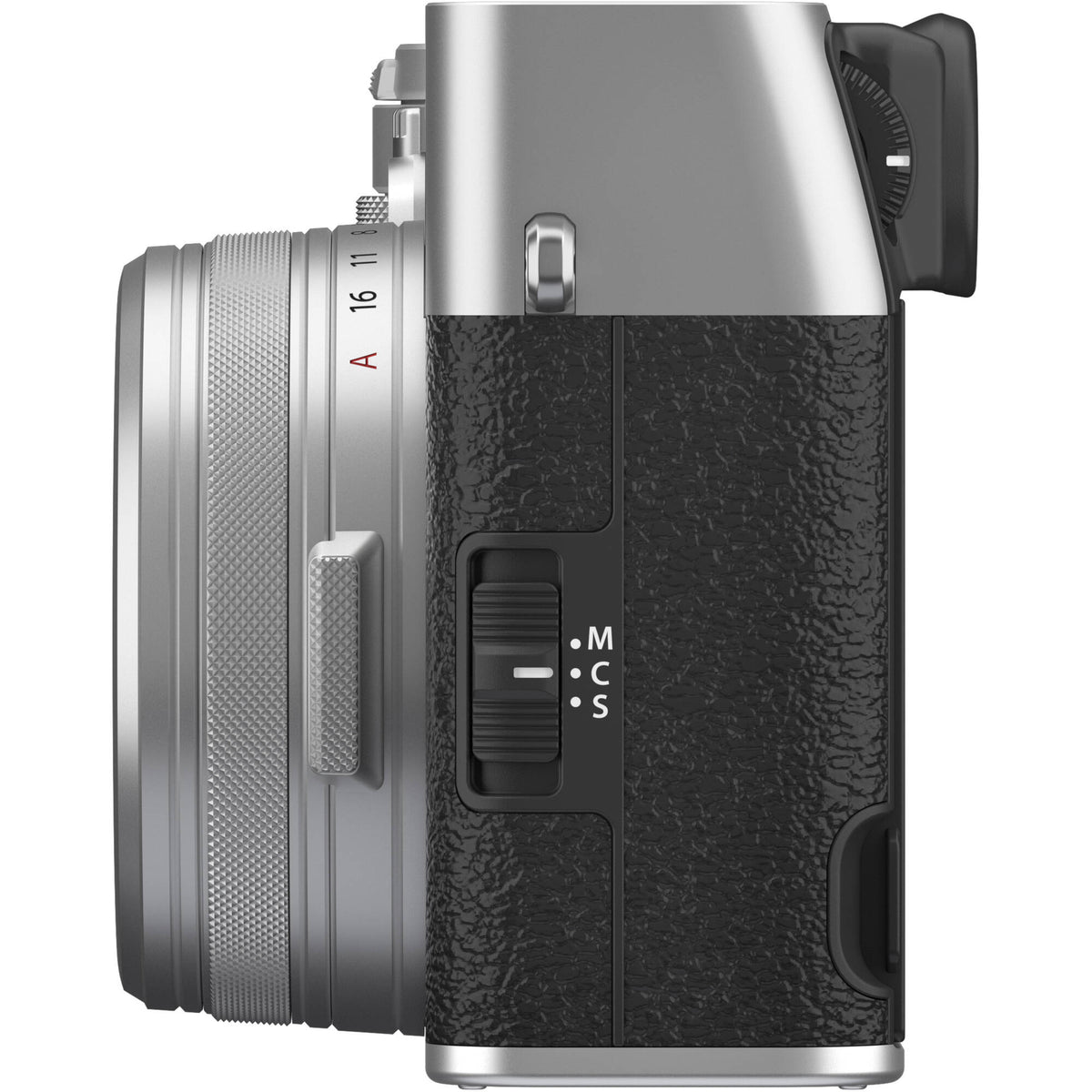 Fujifilm X100VI silver compact digital camera featuring 40.2MP APS-C X-Trans CMOS 5 HR sensor and a 23mm f/2 fixed lens.
