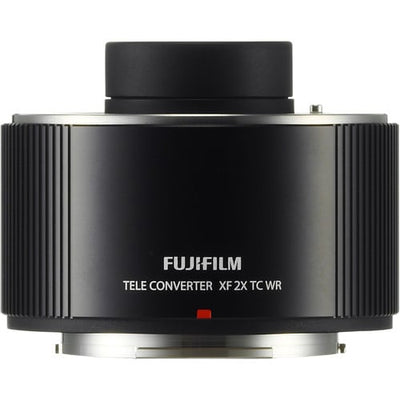 Fujifilm XF 2.0x TC WR Teleconverter – doubles focal length of XF telephoto lenses with weather-sealed reliability.