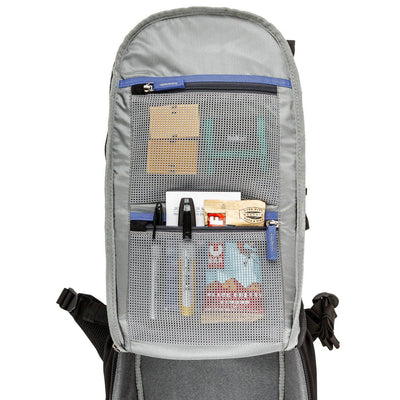 Think Tank Glass Limo backpack — black, sleek roller bag with hard-front panel, camera compartment, and trolley strap
