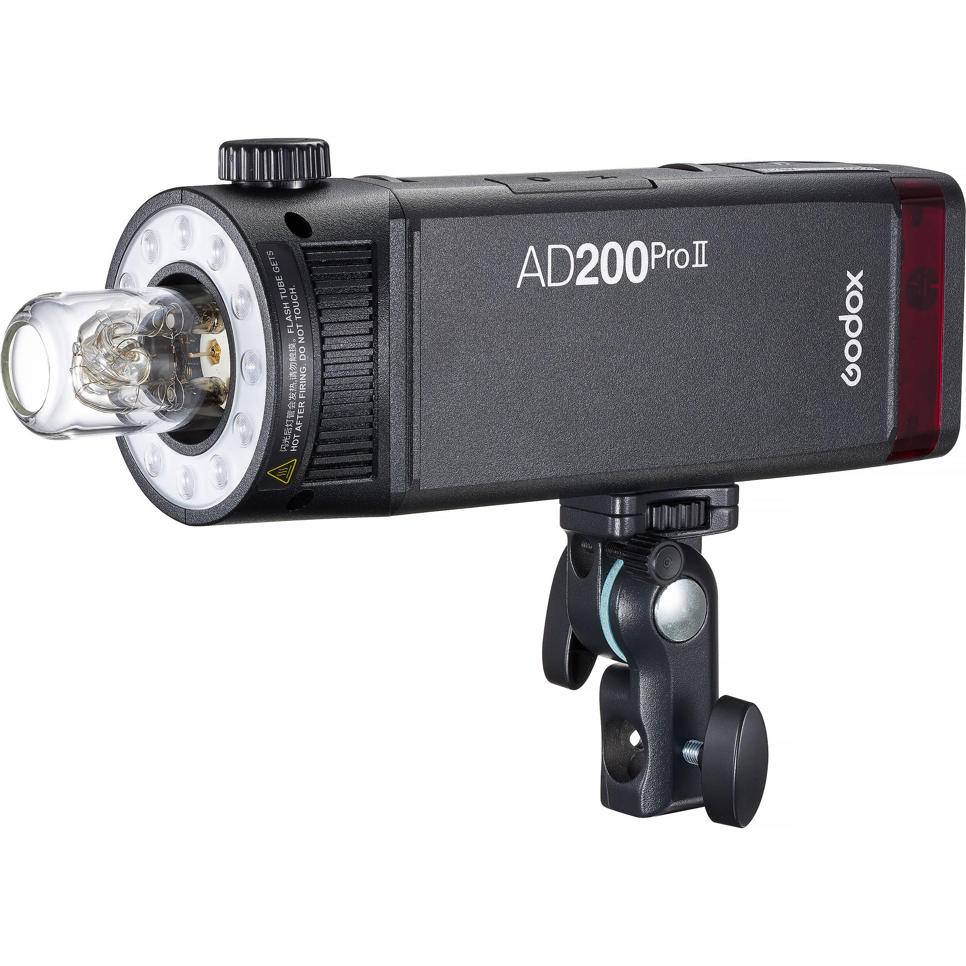 Godox AD200Pro II 200Ws TTL Pocket Flash compatible with Canon, Sony, and Nikon.