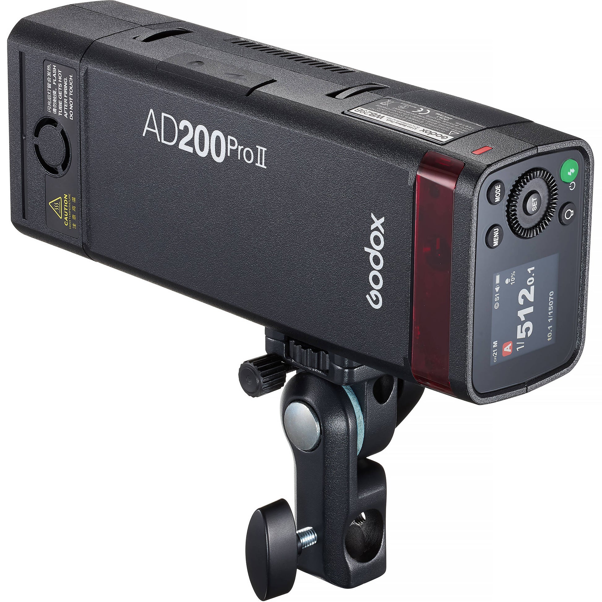 Godox AD200Pro II 200Ws TTL Pocket Flash compatible with Canon, Sony, and Nikon.