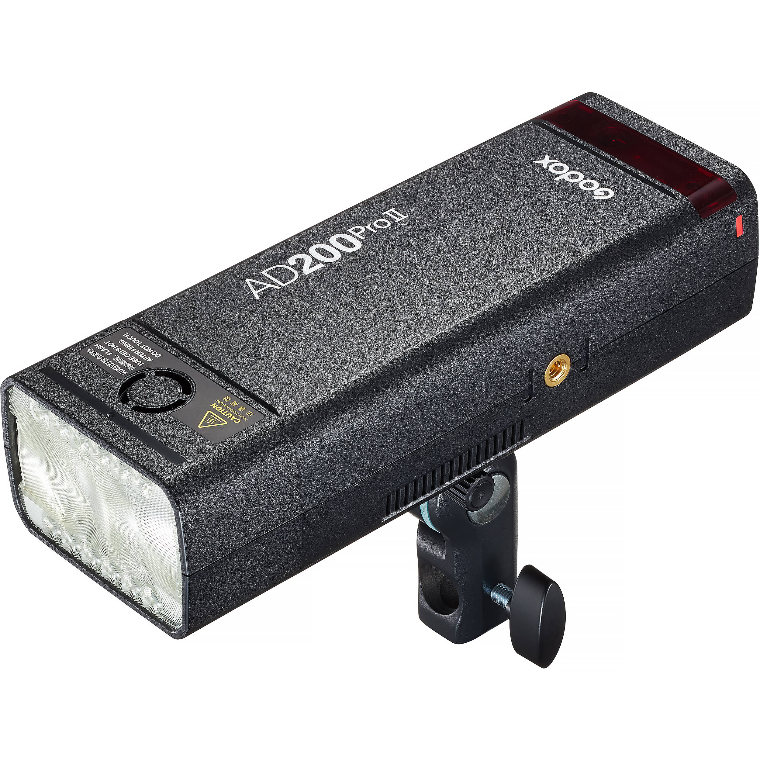 Godox AD200Pro II 200Ws TTL Pocket Flash compatible with Canon, Sony, and Nikon.