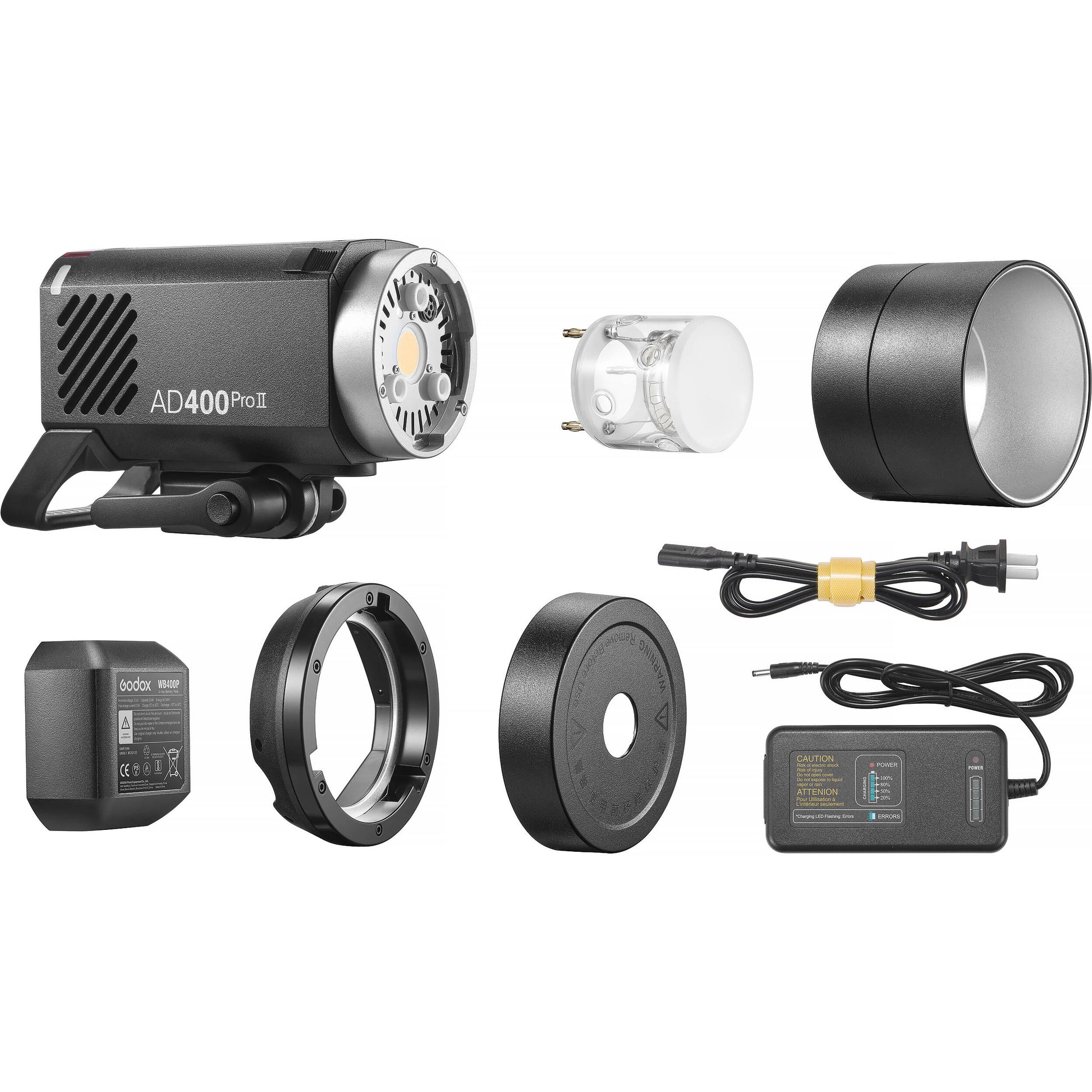 Godox AD400Pro II flash with bi-colour LED and wireless control