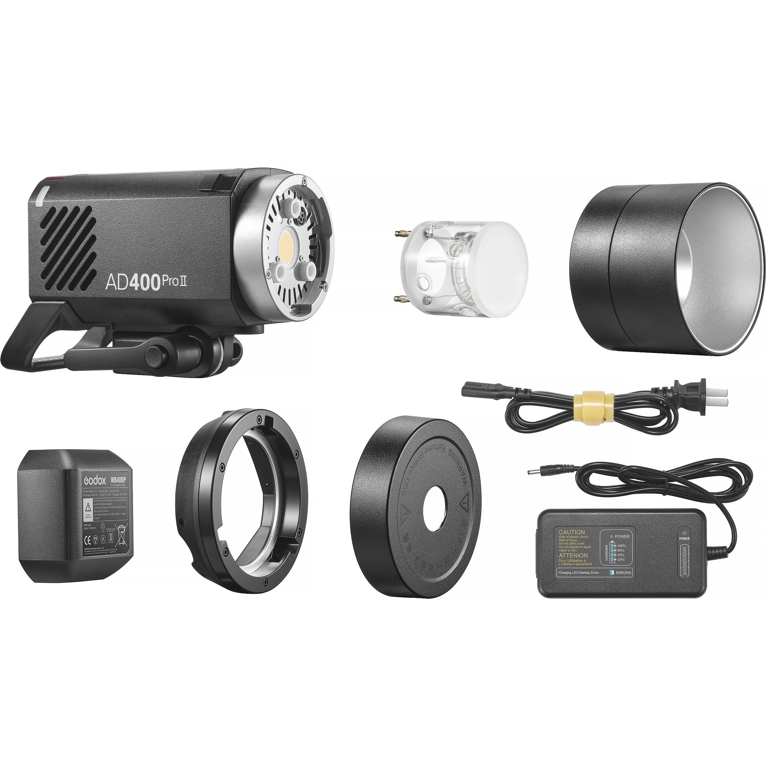 Godox AD400Pro II flash with bi-colour LED and wireless control