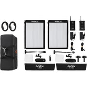 Godox FL100 Flexible LED 2-Light Kit 3300–5600 K with Softboxes