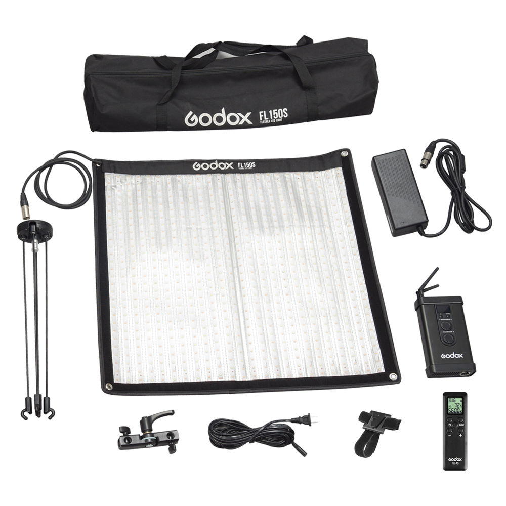 Godox FL150S Flexible LED Light 3300–5600 K with Softbox and Grid