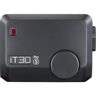 Godox iT30 Pro with built-in diffuser flipped out and the designed quick-release hot shoe locking mechanism.
