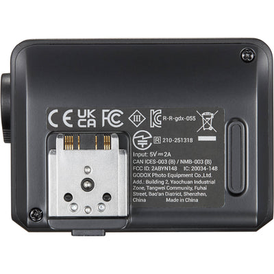 Godox iT30 Pro with built-in diffuser flipped out and the designed quick-release hot shoe locking mechanism.
