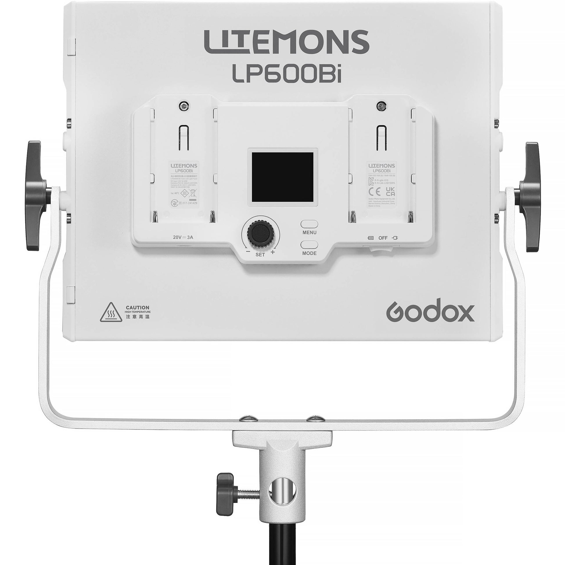 Godox LP600Bi bi-colour LED light panel with barndoors and stand