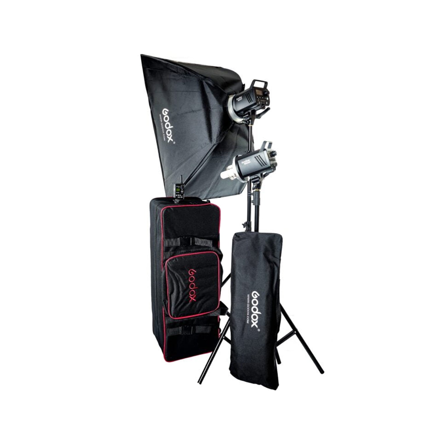Godox MS200 2-Light Studio Flash Kit with Bowens mount heads