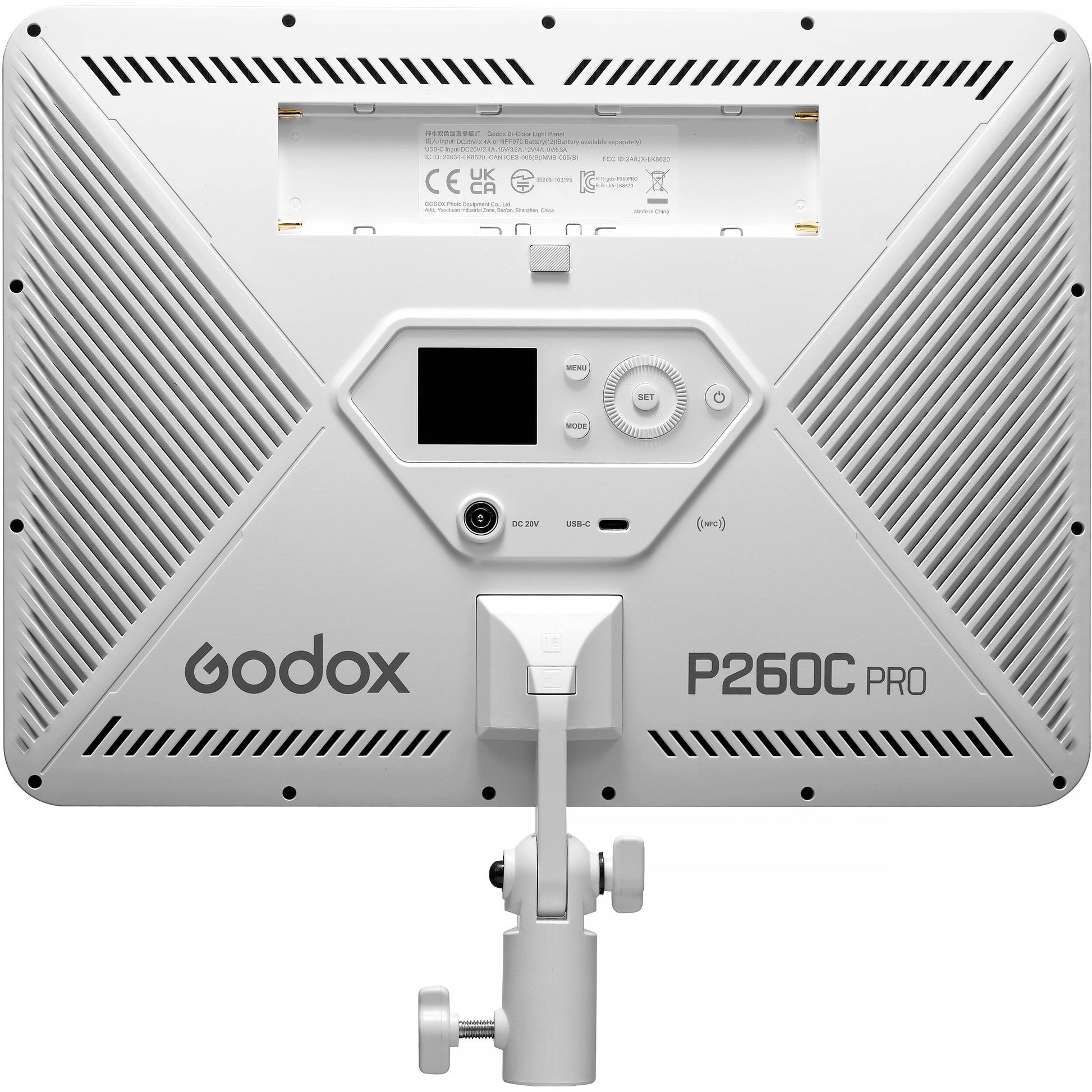 Godox P260C PRO bi-colour LED panel with NFC and adjustable dimming