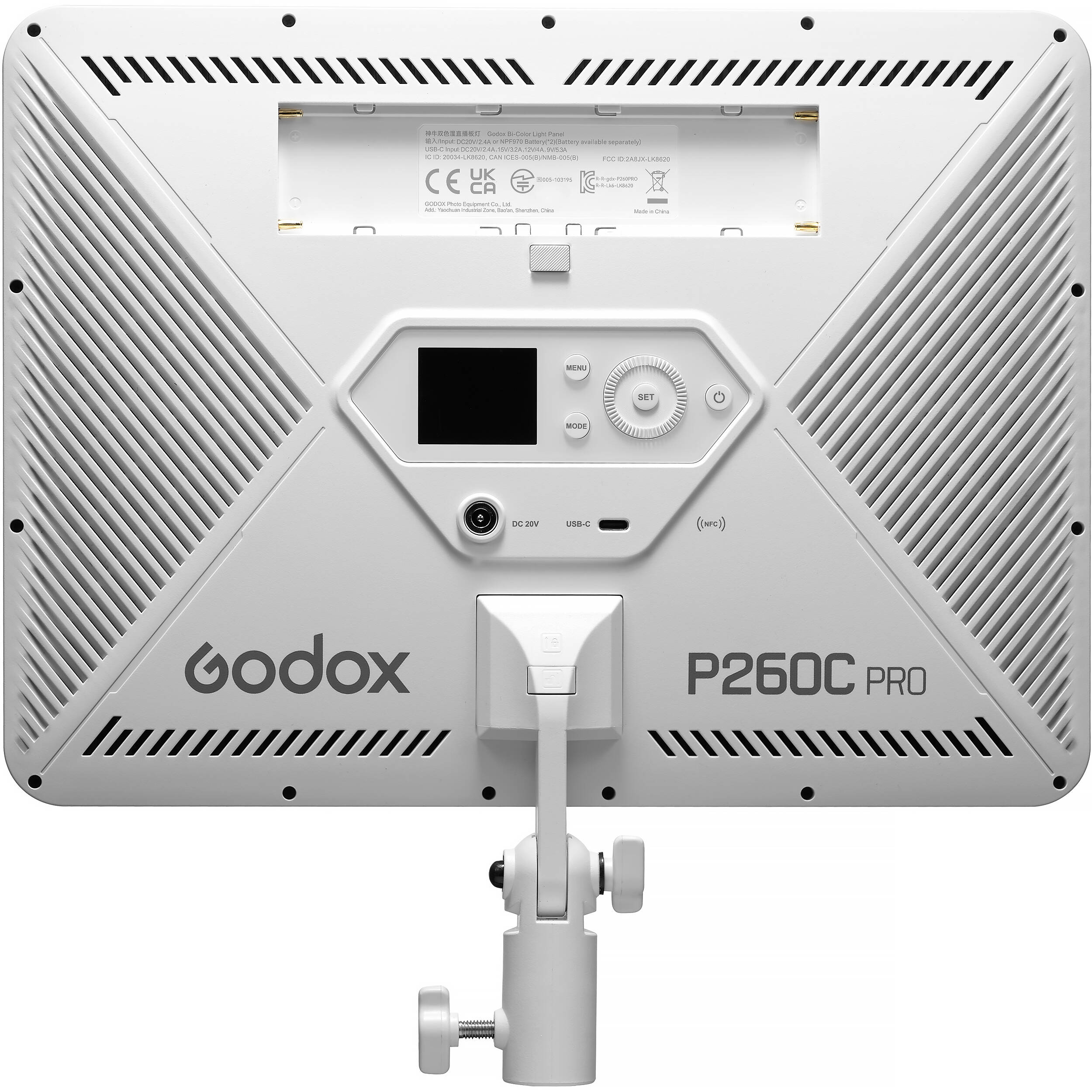 Godox P260C PRO bi-colour LED panel with NFC and adjustable dimming