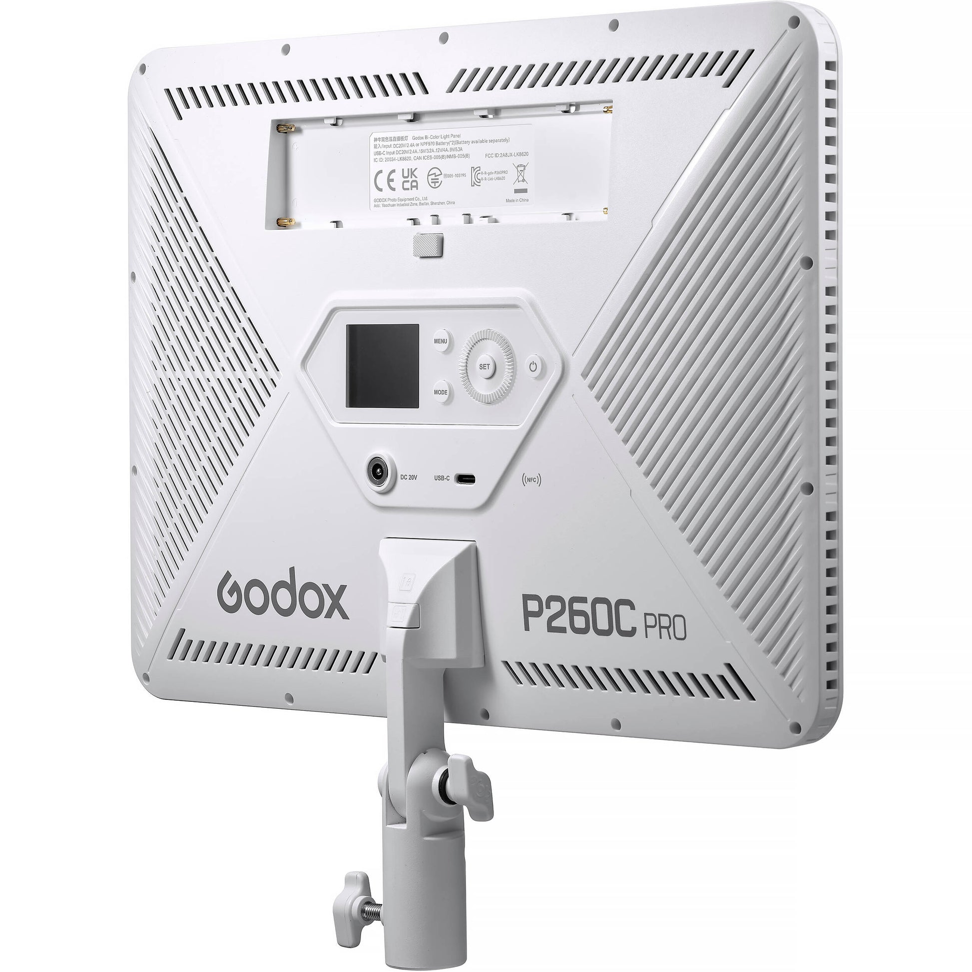 Godox P260C PRO bi-colour LED panel with NFC and adjustable dimming