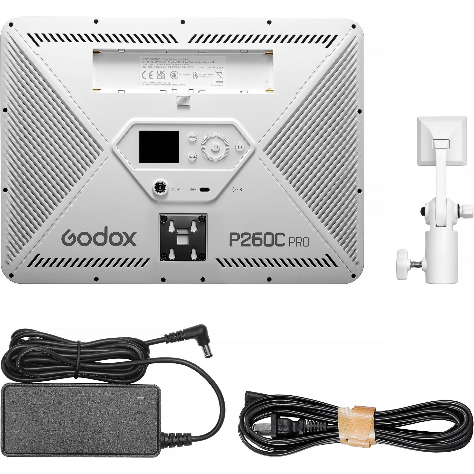 Godox P260C PRO bi-colour LED panel with NFC and adjustable dimming