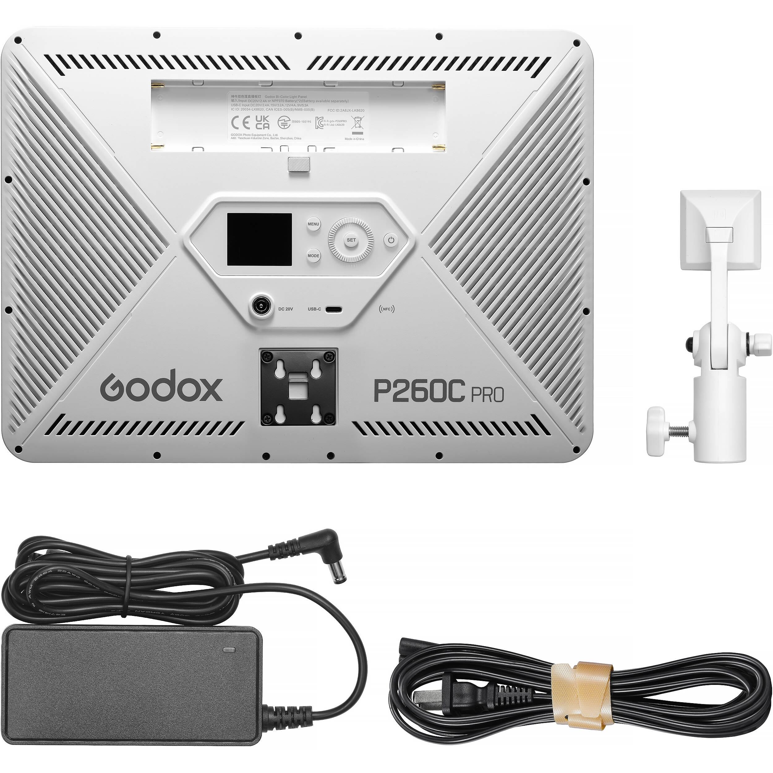 Godox P260C PRO bi-colour LED panel with NFC and adjustable dimming