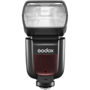 Godox TT685C II Canon flash with tilt/rotate head, TCM manual mode, wireless master/slave, and USB-C for firmware updates.
