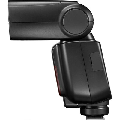 Godox TT685C II Canon flash with tilt/rotate head, TCM manual mode, wireless master/slave, and USB-C for firmware updates.