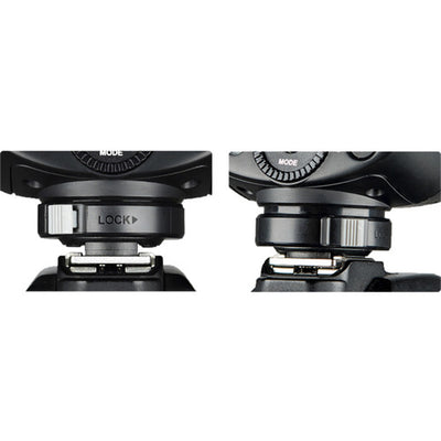 Godox V1-N round-head speedlight for Nikon with circular flash head, control panel, and removable lithium-ion battery.