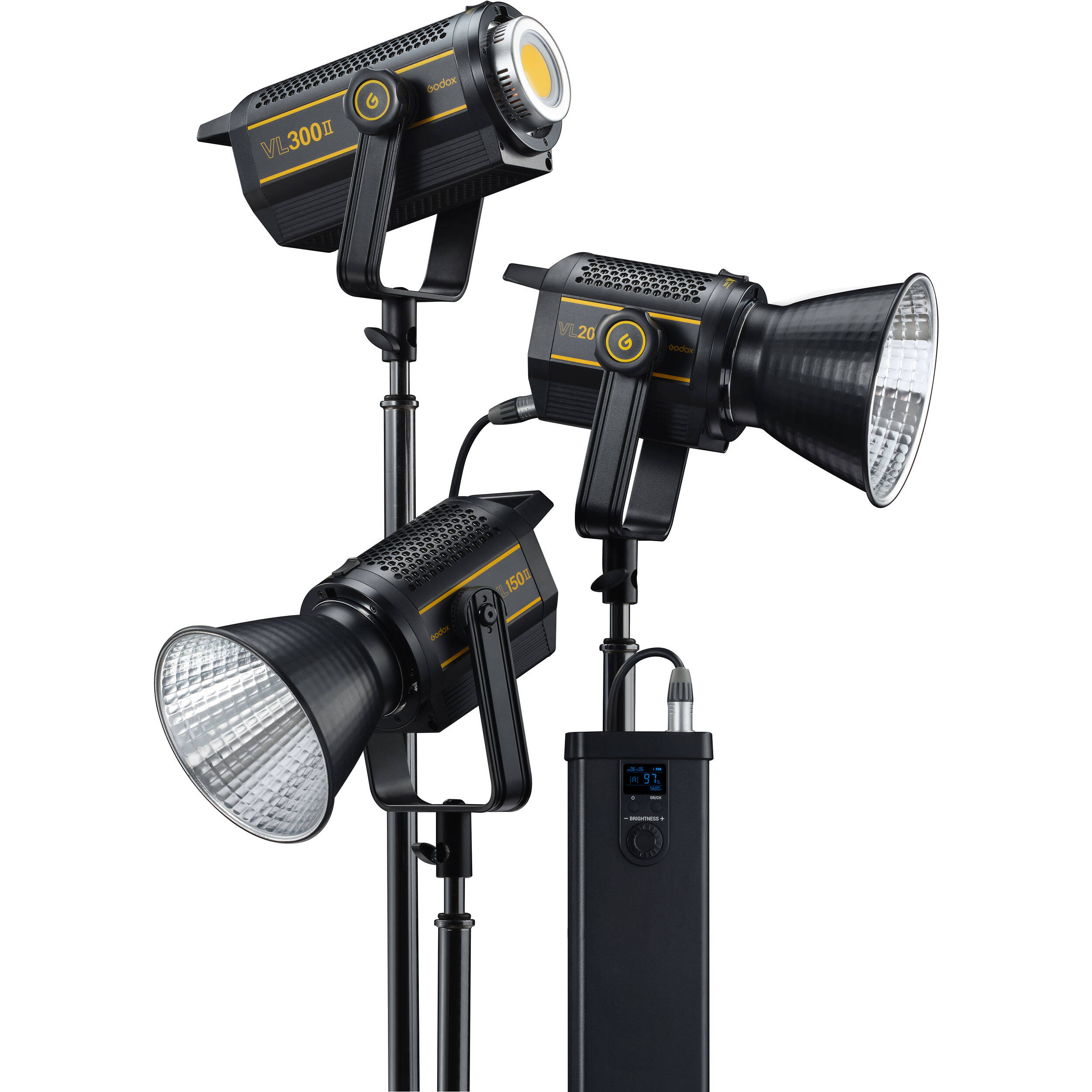 Godox VL150II 165W daylight LED monolight with Bowens mount and remote control