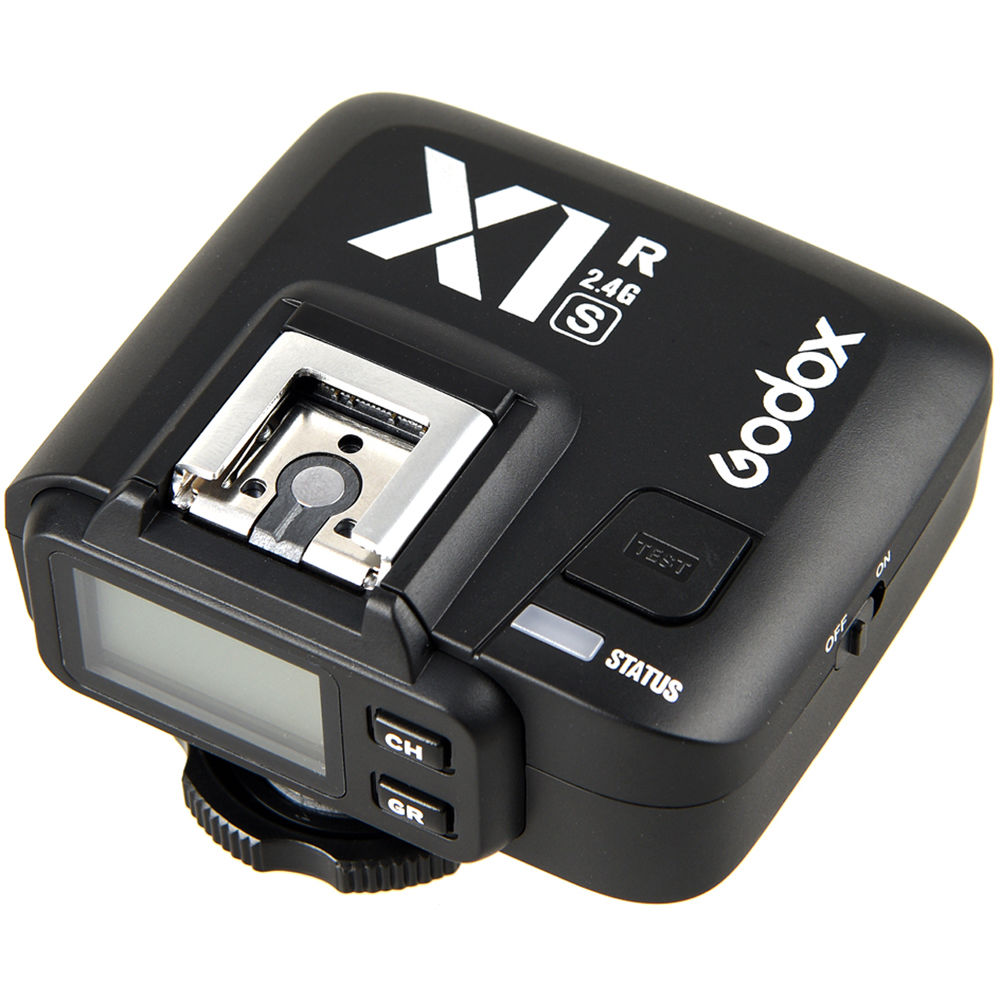 Godox X1 TTL wireless flash receiver with LCD and hot shoe
