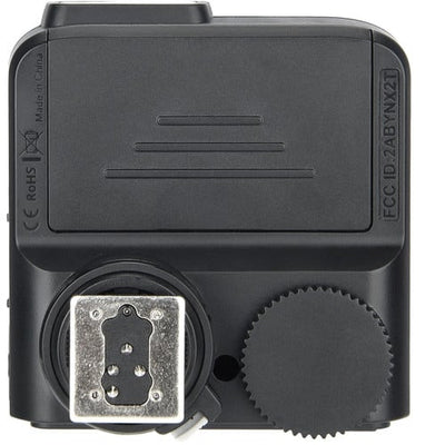 Godox X2T-F TTL Wireless Flash Trigger Transmitter for Fujifilm – 2.4GHz wireless system, 100m range, high-speed sync up to 1/8000s, Bluetooth control via GodoxPhoto app, 5 groups, 32 channels, backlit LCD, quick-lock hot shoe.