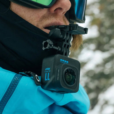 GoPro Bite Mount enabling hands-free, immersive POV footage during high-action adventures.