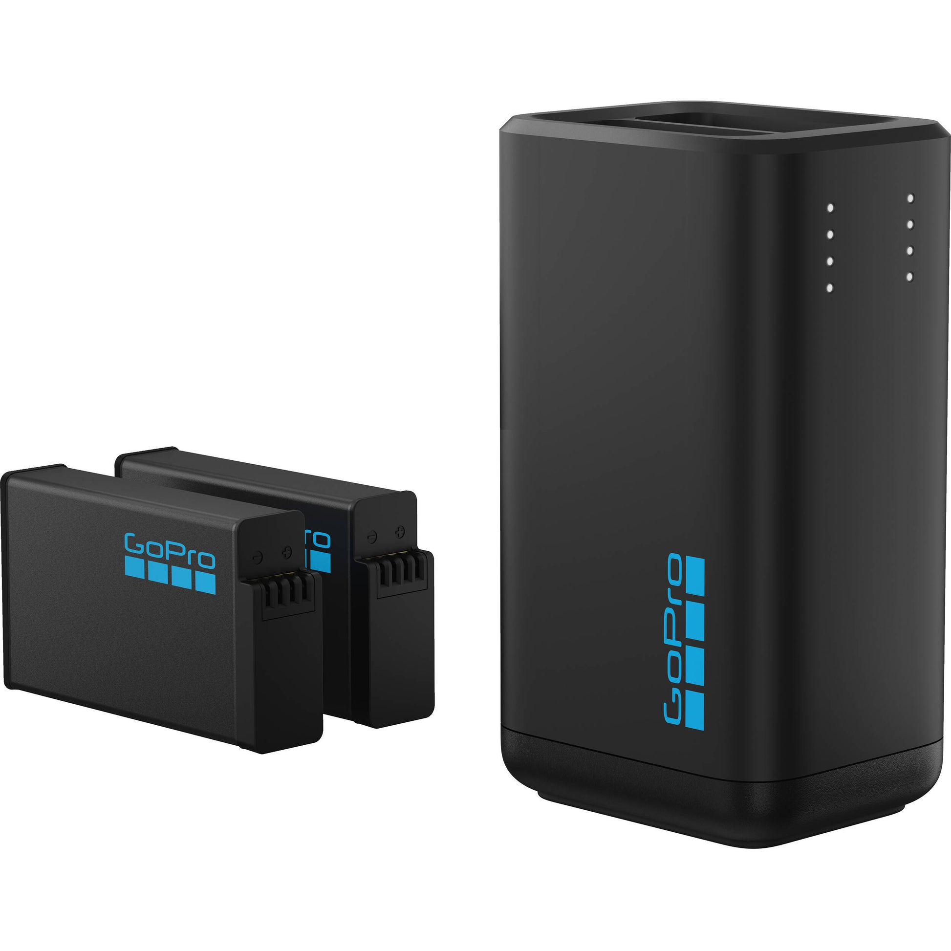 GoPro Dual-Battery Charger with 2 Enduro 1960 mAh batteries for MAX2 and USB-C cable
